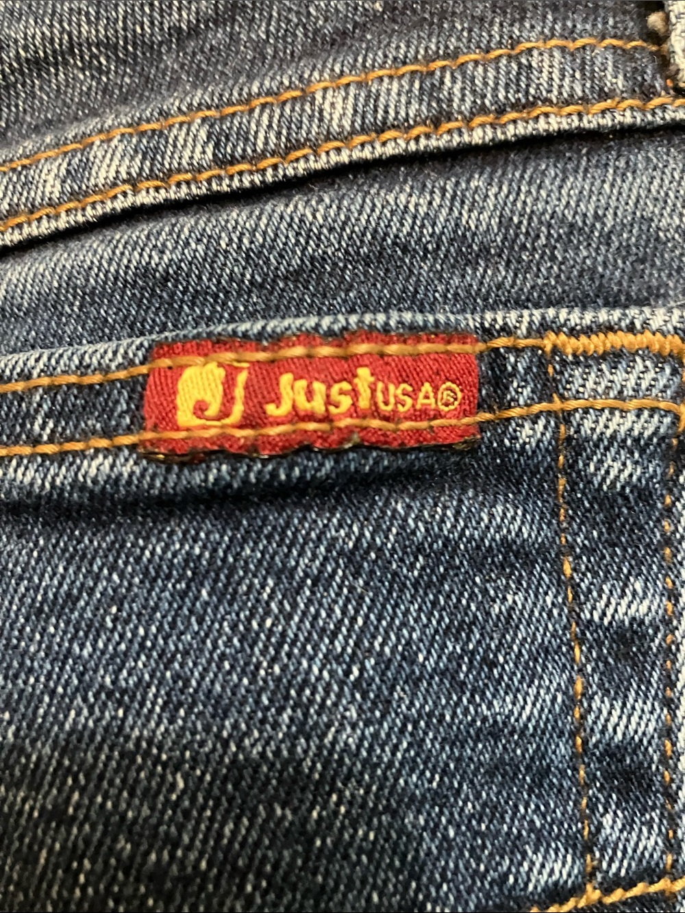 Just USA Dark Blue Flare Jeans - Picture 4 of 6